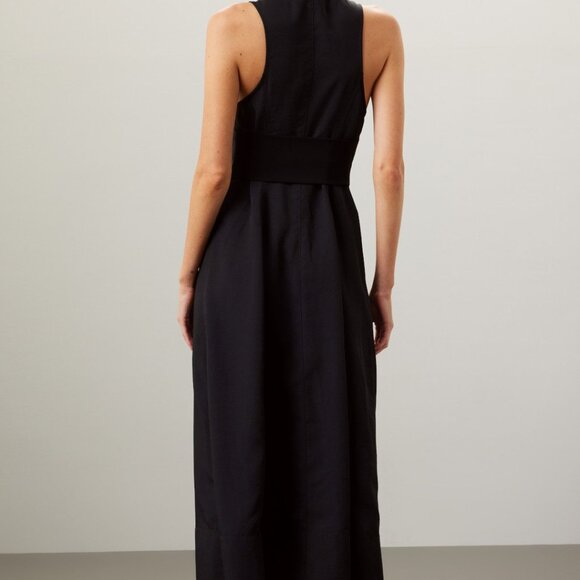 Proenza Rumbled Button Front Midi Dress Size 6 - Picture 3 of 12